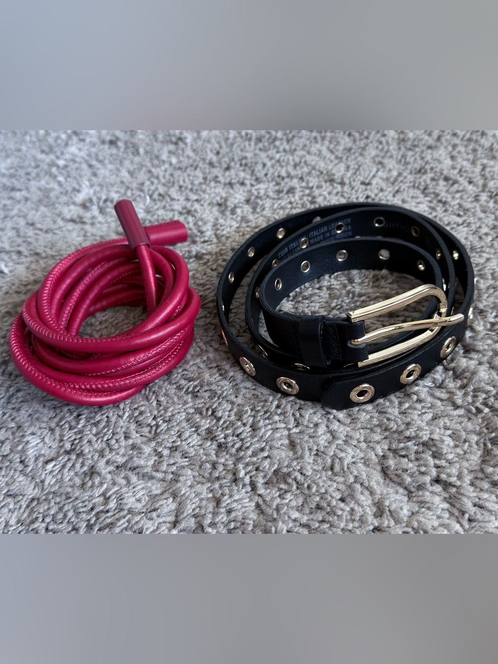 Lot of 2 leather belts xs-xl